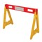 Vestil A-Frame Barricade, 44.5W x 19.5L x 31.75H, Plastic, 31.75 Height, 19.5 Length, 9, Yellow/Orange AFB-44 - alternate 5